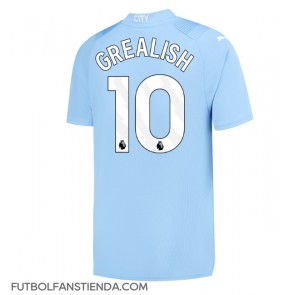 Manchester City Jack Grealish #10 Primera Equipación 2023-24 Manga Corta